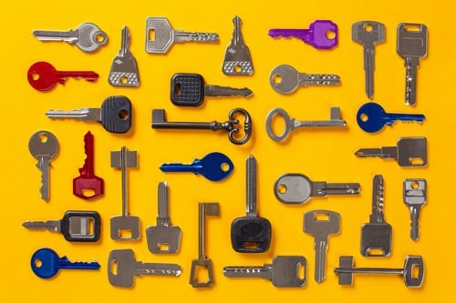 Serrurier Savigny-sur-Orge - les bons artisans - différents types de clés